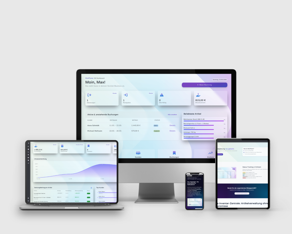MietPlaner Webseite